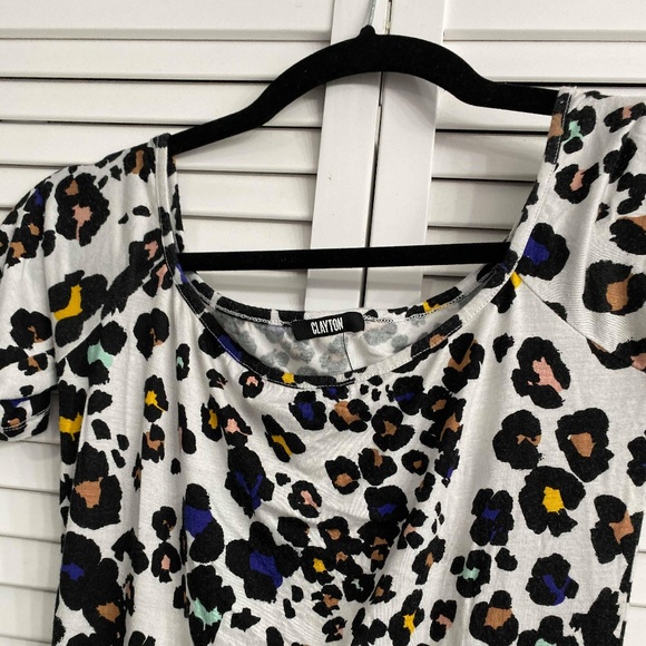 Clayton Dresses & Skirts - 💋 Clayton Leopard Rainbow Short Sleeved